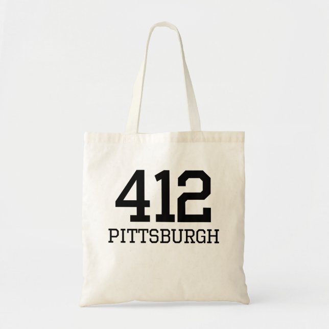 Pittsburgh riktnummer 412 tygkasse (Framsidan)