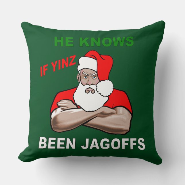 PITTSBURGH SANTA PILLOW KUDDE (Framsida)