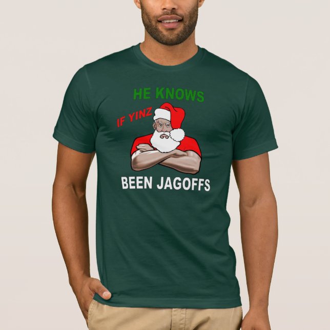 PITTSBURGH SANTA SKJORTAMÖRK TRÖJA (Framsida)
