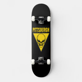 Pittsburgh Skull Mini Skateboard Bräda 18,5 Cm
