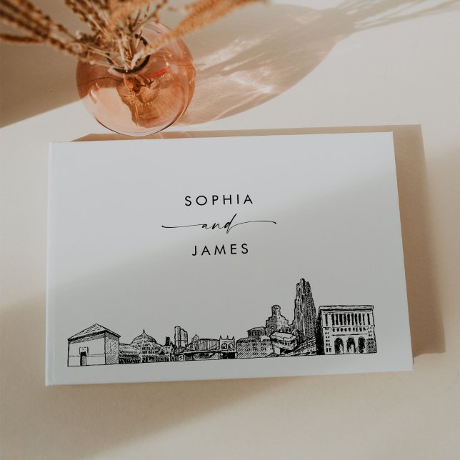 Pittsburgh Skyline Bröllop Guest Bok (Skapare uppladdad)