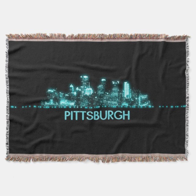 Pittsburgh Skyline Filt (Framsidan)