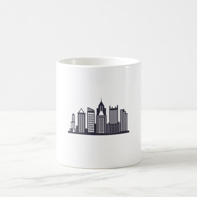 Pittsburgh Skyline Kaffemugg (Center)
