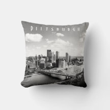 Pittsburgh Skyline Kuddinkast
