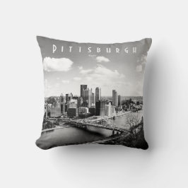 Pittsburgh Skyline Kuddinkast Kudde