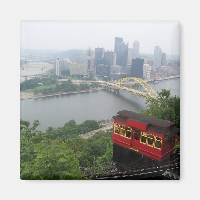 Pittsburgh Skyline Magnet (Framsidan)