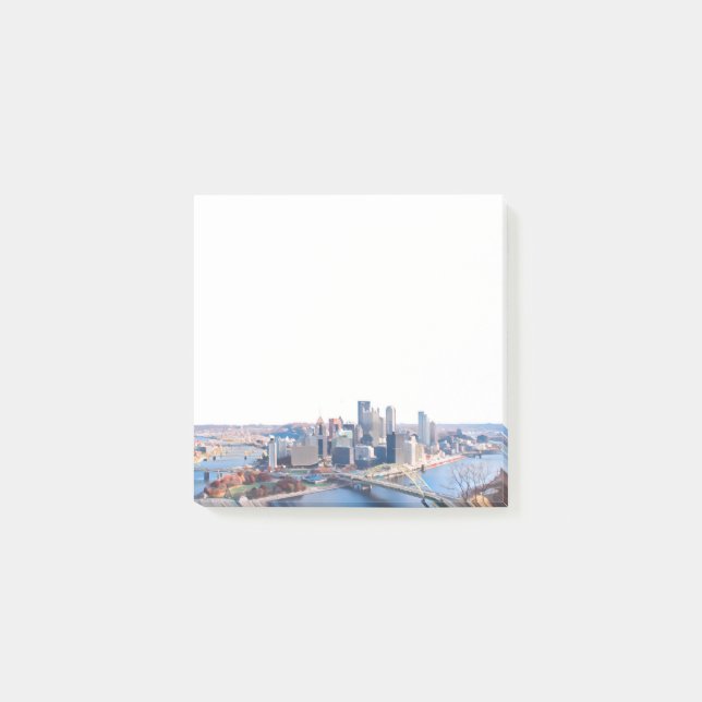 Pittsburgh Skyline Notes Post-it Block (Framsida)
