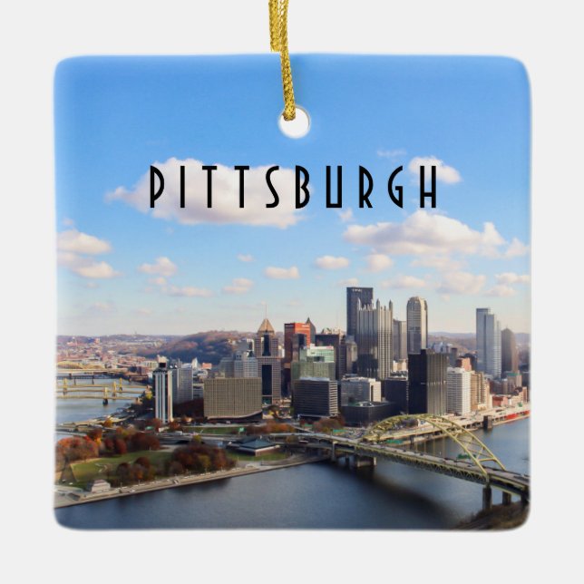 Pittsburgh Skyline Ornament (Framsida)