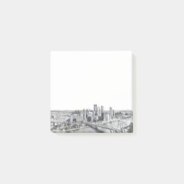 Pittsburgh Skyline Post-it Notes Block