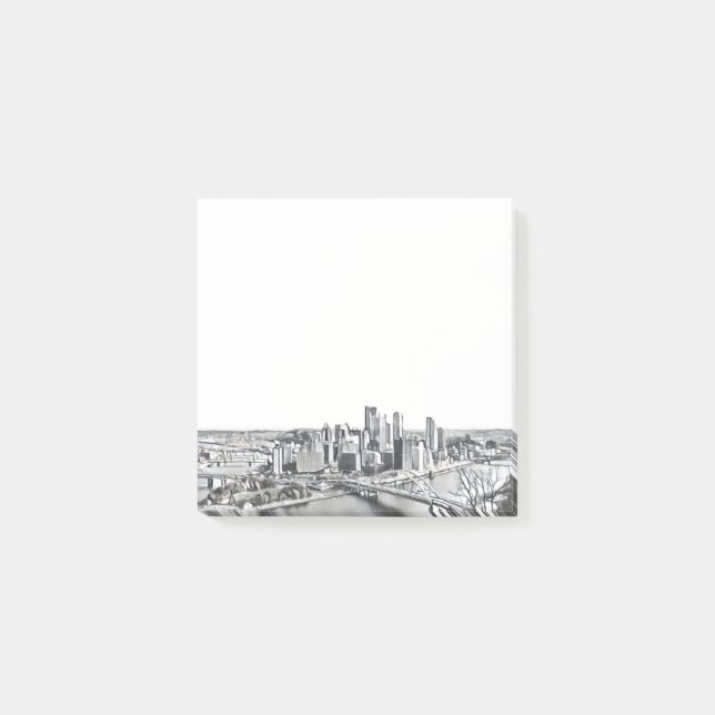 Pittsburgh Skyline Post-it Notes Block (Framsida)