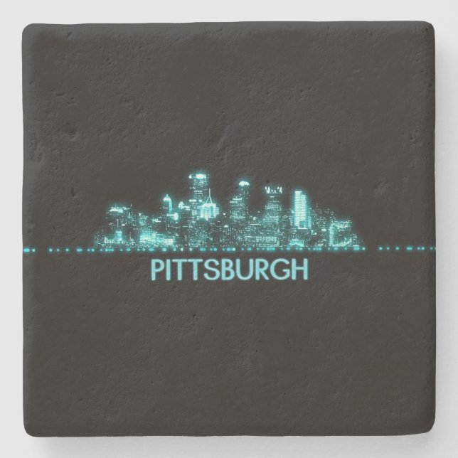 Pittsburgh Skyline Stenunderlägg (Framsidan)