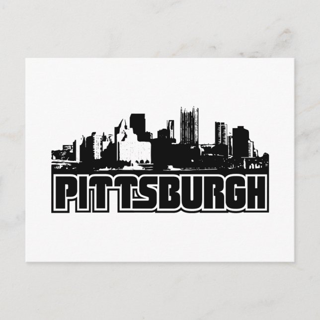 Pittsburgh Skyline Vykort (Framsida)
