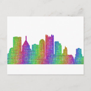Pittsburgh Skyline Vykort