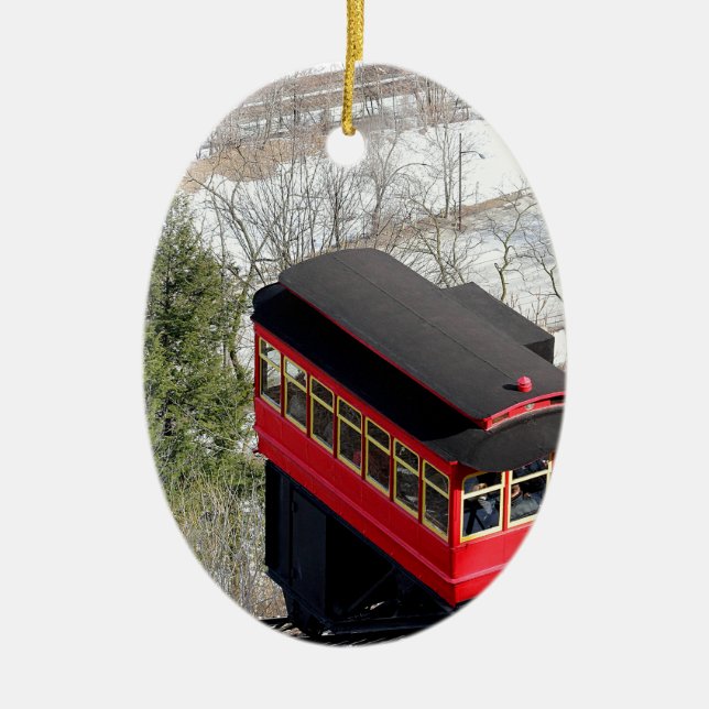 Pittsburgh sluttningflygplan julgransprydnad keramik (Framsidan)