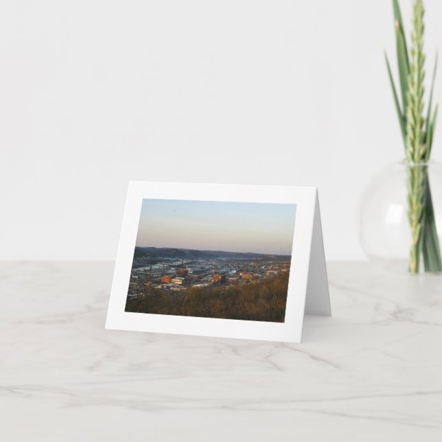 Pittsburgh stad av överbryggar kort (Framsida)