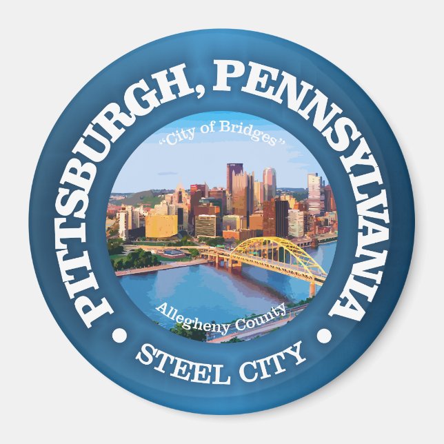Pittsburgh (städer) magnet (Framsidan)