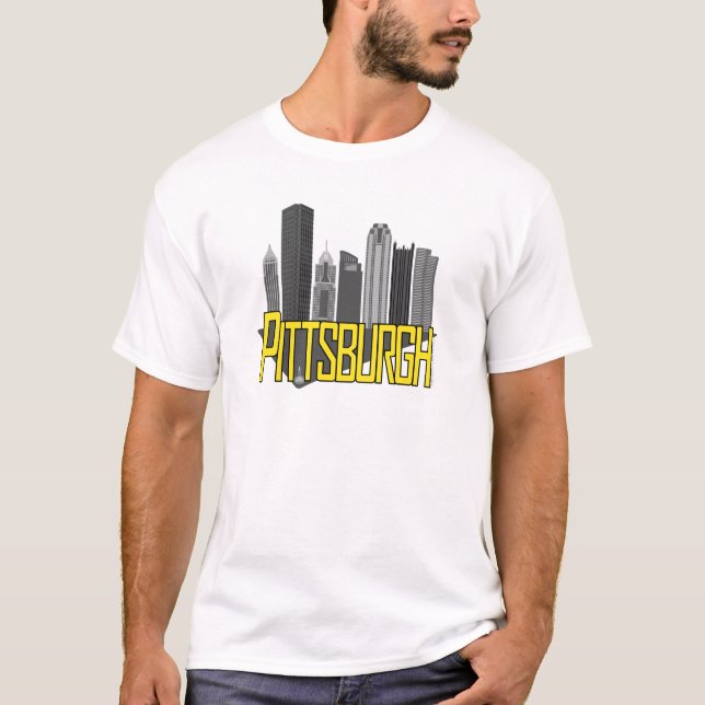 Pittsburgh stadsfärger t shirt (Framsida)