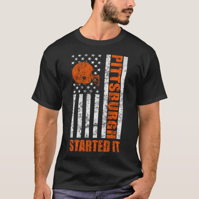 Pittsburgh startade den t shirt (Framsida)
