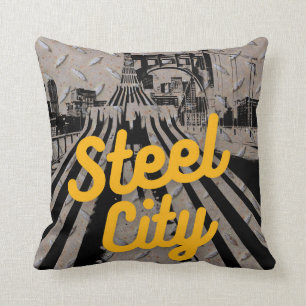Pittsburgh Steel City Bridge Skyline Pennsylvania Kudde
