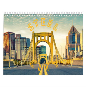 Pittsburgh Steel City Skyline 412 Pennsylvania kan Kalender
