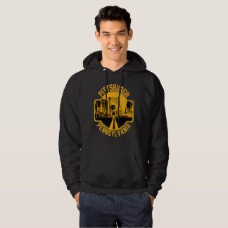 Pittsburgh Steel City Skyline Bridge Pennsylvania  Hoodie