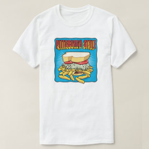 Pittsburgh stilsmörgås på blått t shirt