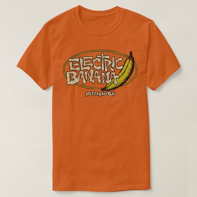 Pittsburgh The Electric Banana 1977 T Shirt (Design framsida)