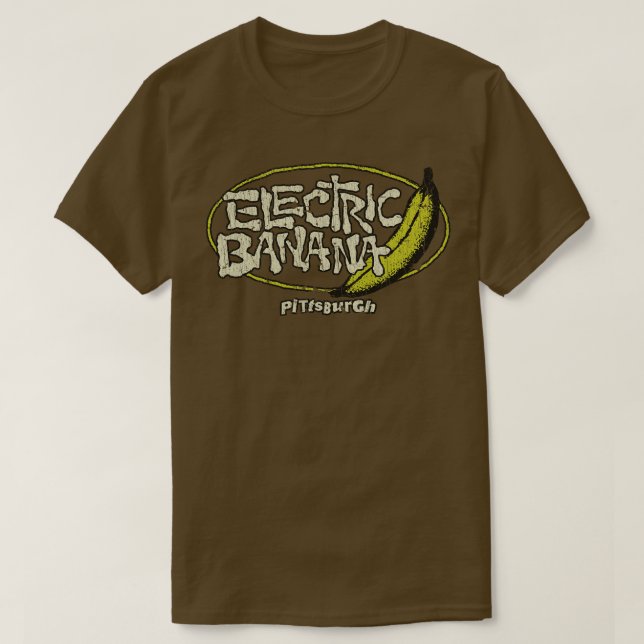 Pittsburgh The Electric Banana 1977 T Shirt (Design framsida)