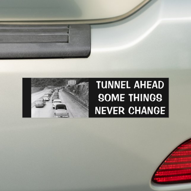 PITTSBURGH TUNNEL HUMOR BUMPER STICKER BILDEKAL (På Bil)