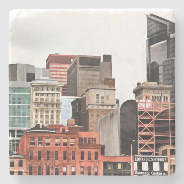 Pittsburgh Underläggs Underlägg Sten (Framsidan)