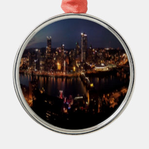Pittsburgh via Monongahela Incline Julgransprydnad Metall
