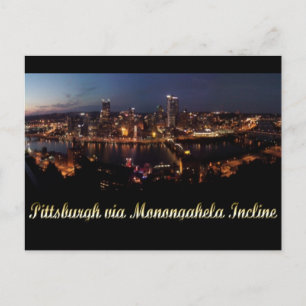 Pittsburgh via Monongahela Incline Vykort
