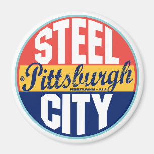 Pittsburgh vintageetikett magnet
