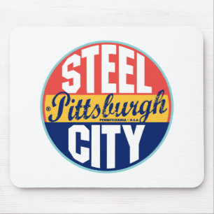 Pittsburgh vintageetikett musmatta