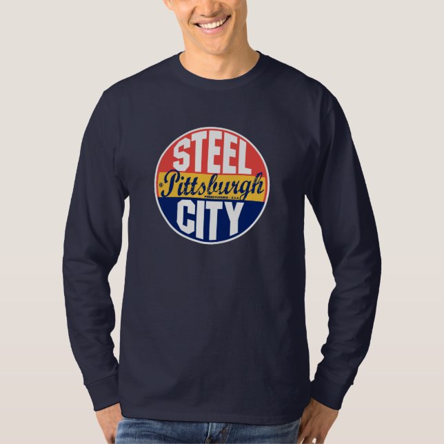 Pittsburgh vintageetikett tröja (Framsida)