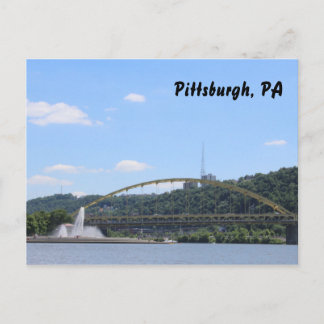 Pittsburgh vykort Pennsylvania semester souvenir