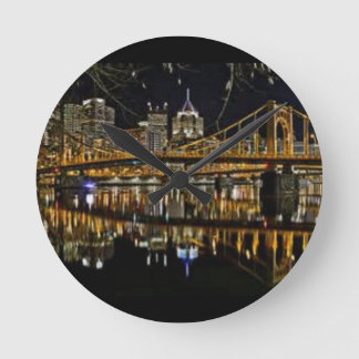 PITTSBURGH WALL CLOCK RUND KLOCKA