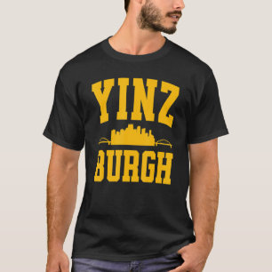 Pittsburgh Yinz Yinzer Steel City Skyline 412 Hom T Shirt