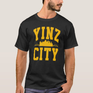Pittsburgh Yinz Yinzer Steel City Skyline 412 Hom T Shirt