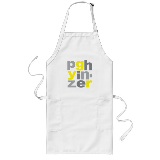 PITTSBURGH YINZER APRON LÅNGT FÖRKLÄDE (Framsidan)