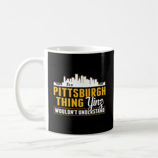 Pittsburgh Yinzer Pittsburghese: A Pittsburgh T Kaffemugg (Vänster)