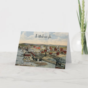 Pittsburghen pekar hälsningkortet 1931 kort