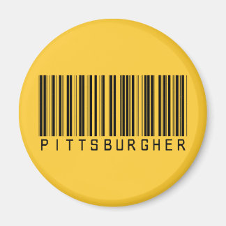 Pittsburgher Barcode Magnet