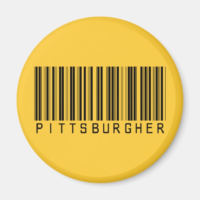 Pittsburgher Barcode Magnet (Framsidan)