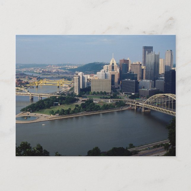 Pittsburgh's Golden Triangle, Pennsylvania, USA Vykort (Framsida)