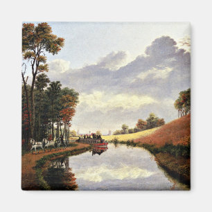 Pittsford på Erie Canal-målningen Magnet