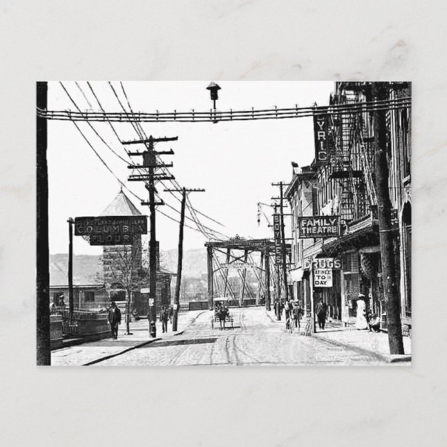 Pittston Pa. vykort (Framsida)