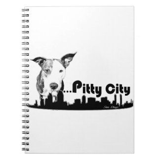 Pitty City PitBull Terrier Stafford Dshire San Die Anteckningsbok