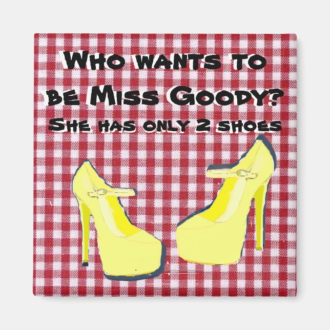 Pity Party Shoe Diva Attitude Magnet (Framsidan)