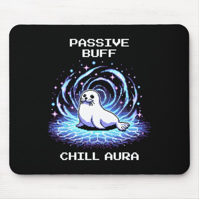 Pive Buff Chill Aura Pixel Art Seal Retro Gaming  Musmatta (Framsidan)